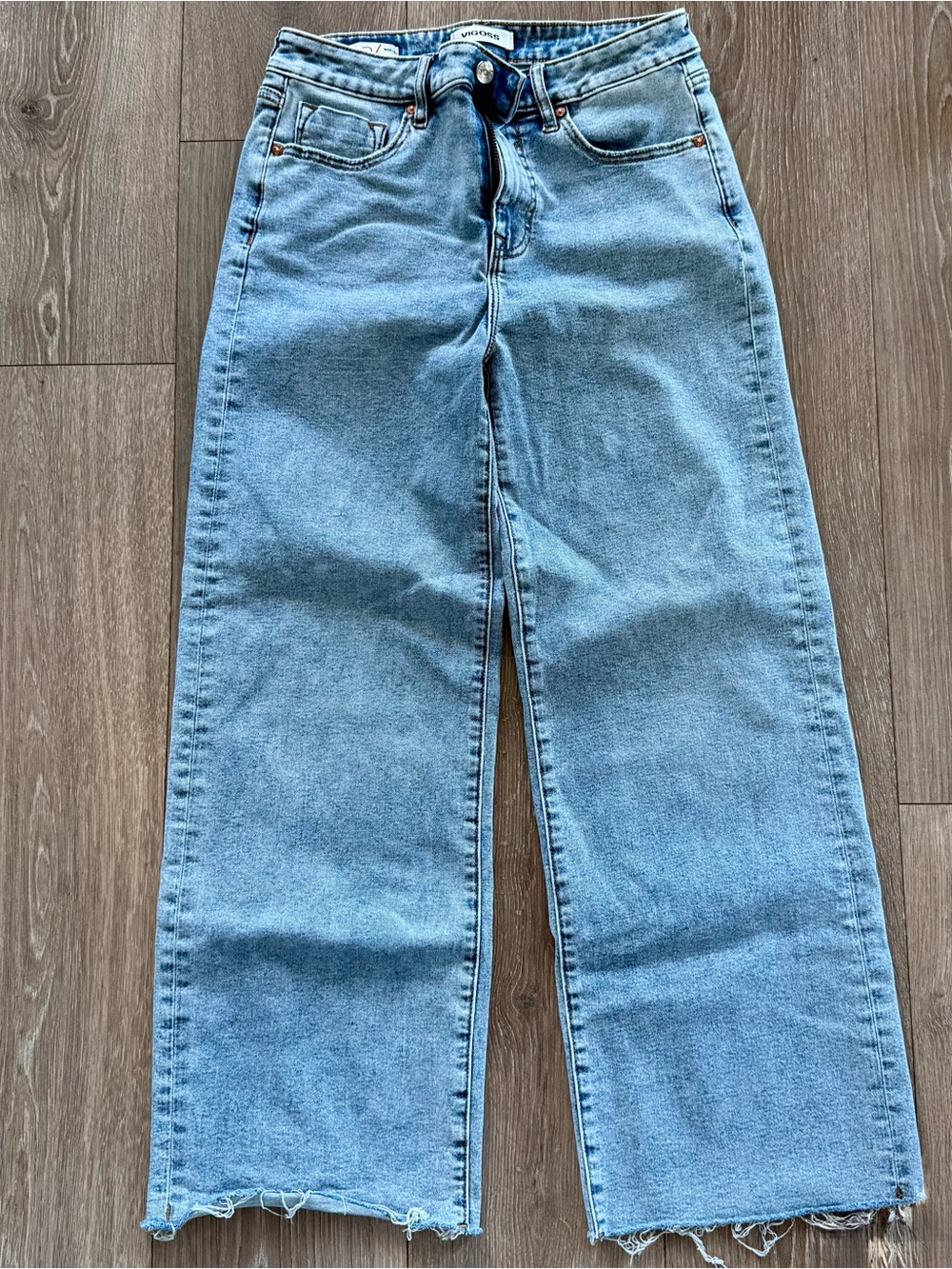 Vigoss Wide Leg Jeans Sz 28 Crop